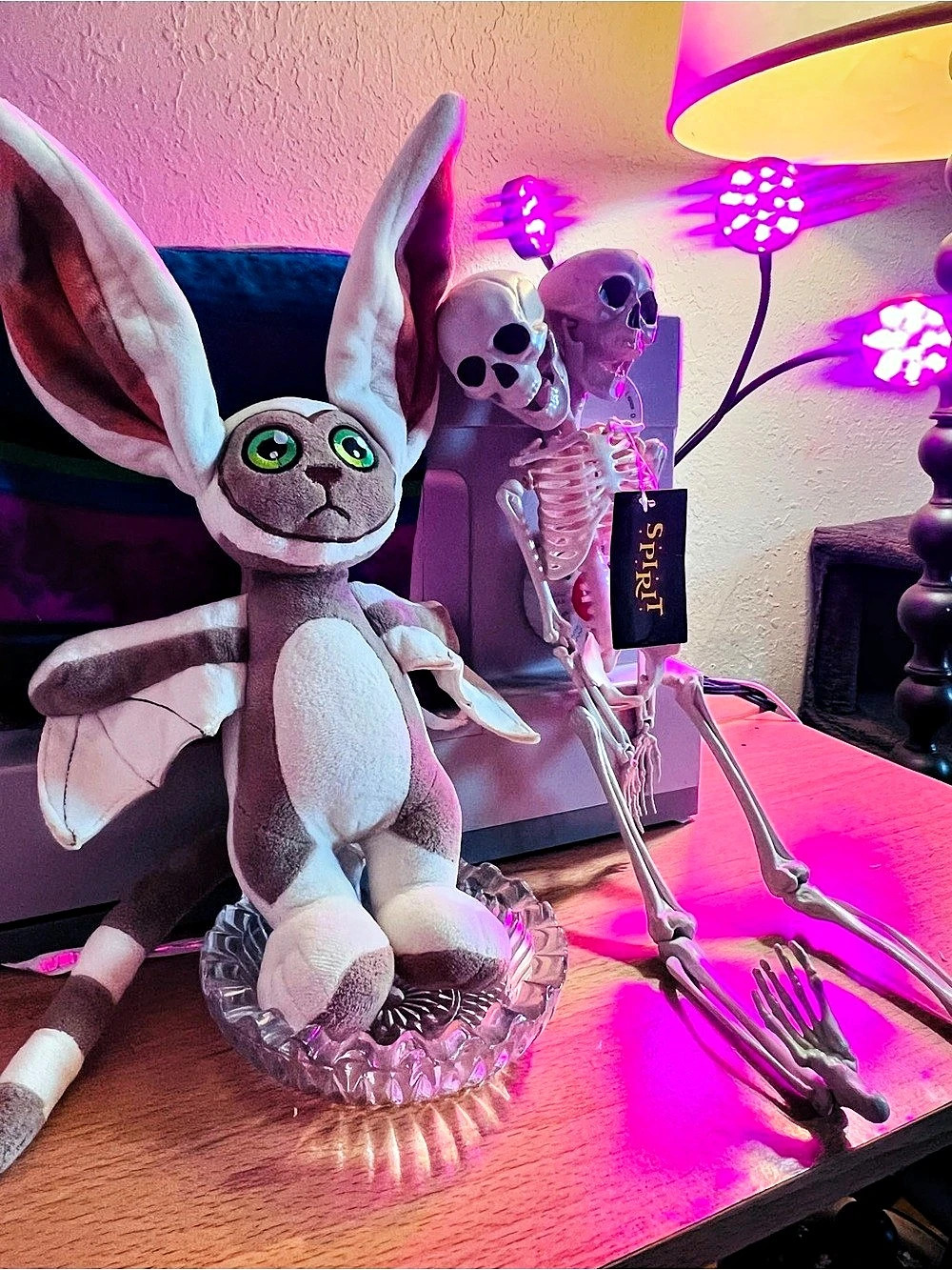 SPIRIT HALLOWEEN BUNDLE! 2-Headed Skeleton + Official Avatar Momo Plush